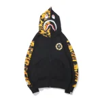 A Bathing Ape Bape XO Orange Hoodie Black